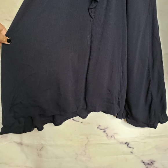 ALTAR'D STATE Blue Lace Floral Bow Back Flowy Mini Dress M - Picture 6 of 9